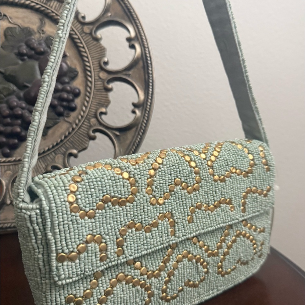 Anthropologie beaded bag/ clutch/ shoulder bag